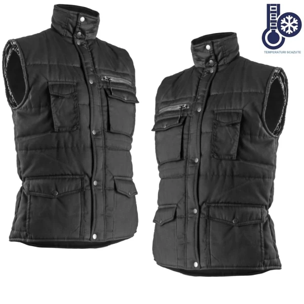 CG5POLN-Vesta-captusita-Polena neagra-confortabila, rezistenta si functionala, cu multe buzunare, asigura confort termic, Coverguard_2 Vesta captusita, Polena neagra, confortabila, rezistenta si functionala, cu multe buzunare, asigura confort termic, Coverguard