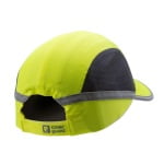 CG6CHV160NSI_Sapca anti-soc, galben HI-Viz, tip baseball, din ABS, perna din spuma EVA, ventilatie laterala, cozoroc mediu – 5cm, elemente reflectorizante_spate
