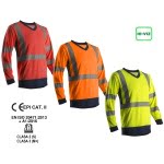 CG7SUN-Tricou cu maneca lunga Hi-Viz, protectie UV, SUNO, HV-albastru inchis, cu tratament anti-UV – UPF50+, benzi reflectorizante, Coverguard-variante-culoare