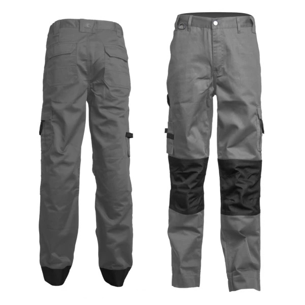 Pantaloni de lucru, talie, CLASS, gri, material rezistent Twill, genunchi preformati intariti cu Cordura 500D, tiv suplimetar 5cm, buzunare multiple, Coverguard