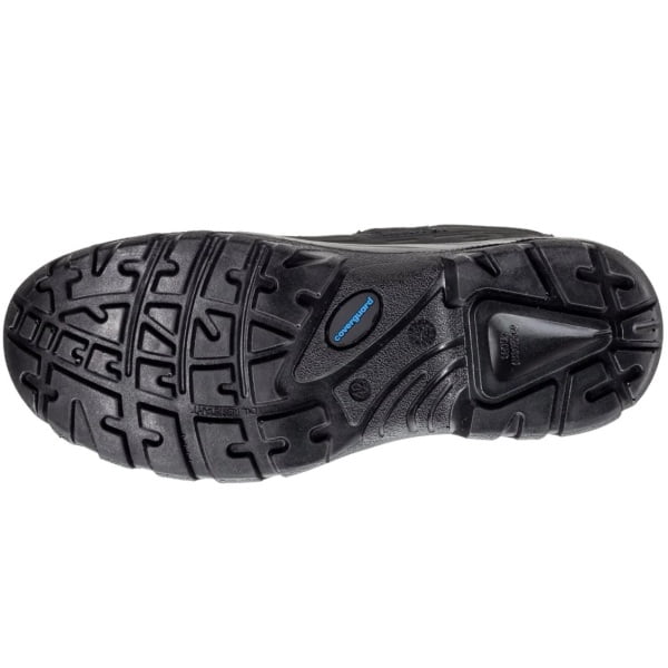 Sandale de protectie S1, SRC, BONO, din piele de nubuc neagra, inchidere cu scai, bombeu metalic, talpa anti-alunecare din PU, Coverguard