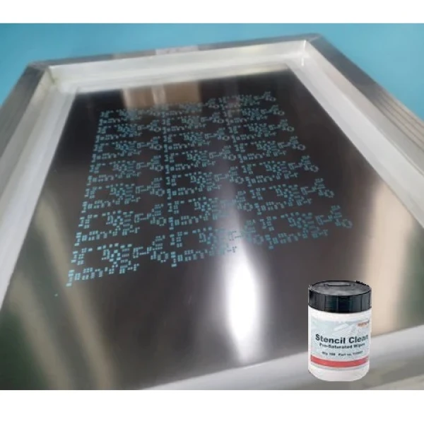 Lavete umede preimpregnate DEK Stencil Clean Wipes, pentru curatare rapida si eficienta a suprafetelor, non-abrazive, nu zgarie, nu lasa scame sau urme, 100 lavete/ tub