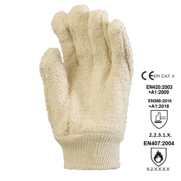 CG4700-Manusa de protectie termica, EUROHEAT 4600, protectie la temperatura 250°C pentru 15 sec, din bumbac terry, culoare alba marime unica 10, Coverguard Manusa de protectie termica, EUROHEAT 4600, protectie la temperatura 250°C pentru 15 sec, din bumbac terry, culoare alba marime unica 10, Coverguard