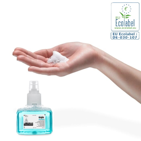DELISTAT - Sapun spuma GOJO Freshberry LTX-7, 700mL, spuma delicata cu parfum proaspat, hidrateaza si catifeleaza pielea, testat dermatologic, certificat ecologic Ecolabel