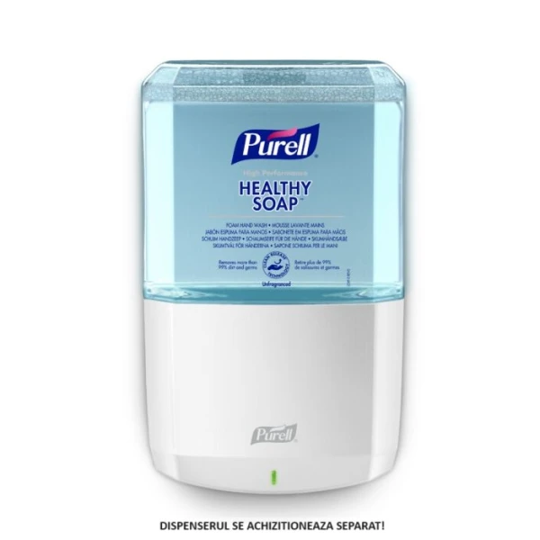 Sapun spuma pentru maini, fara parfum, Purell HEALTHY SOAP™ High Performance, ES6, 1200 ml, hidratant, adecvat pielii sensibile, indeparteaza peste 99% din bacterii si murdarie