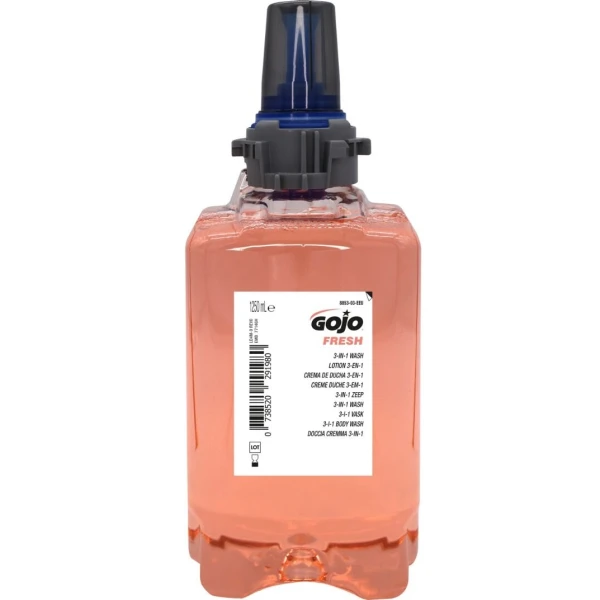 GJ8853_Sapun 3 in 1, pentru maini, par si corp, GOJO FRESH, ADX-12, 1250 ml, sampon si gel de dus cu parfum proaspat, delicat, hidratant, testat dermatologic_1 Sapun 3 in 1, pentru maini, par si corp, GOJO FRESH, ADX-12, 1250 ml, sampon si gel de dus cu parfum proaspat, delicat, hidratant, testat dermatologic