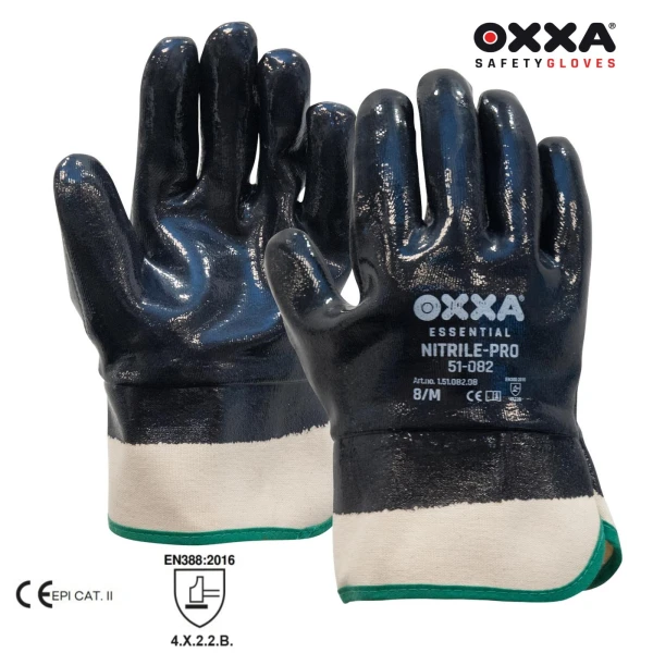 MJ151082_Manusi de protectie OXXA Nitrile-Pro 51-082, din bumbac, cu imersie completa in nitril, manseta dreapta, deschisa, pentru mediu umed, uleios-1 Manusi de protectie OXXA Nitrile-Pro 51-082, din jerseu, cu imersie completa in nitril, manseta dreapta, deschisa, pentru mediu umed, uleios