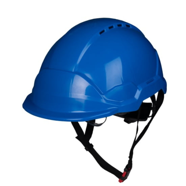 Casca de protecție Hi-Viz, PHOENIX WIND, galbena fluoresscent, ABS, LPDE, fixare în 6 puncte, ochelari incorporati