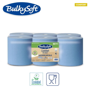 CC96711-Rola hartie albastra, derulare centrala Bulkysoft 96711, 2 straturi, 362 portii, 145 m, 6 role_bax, Food Contact pentru industria alimentara si Ecolabel_1