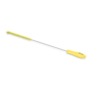 Perie cilindrica pentru sticle, tuburi, eprubete, diametru 10mm, duritate medie, galbena, rezistenta la 121°C, autoclavare, pentru industria alimentara, certificare HACCP, FDA