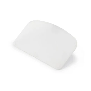 Racleta / Razuitor manual pentru aluat sau creme, 150 mm, IGEAX 1120, alb,  flexibil,  rezistenta la 80 °C pentru industria alimentara, certificata HACCP, FDA