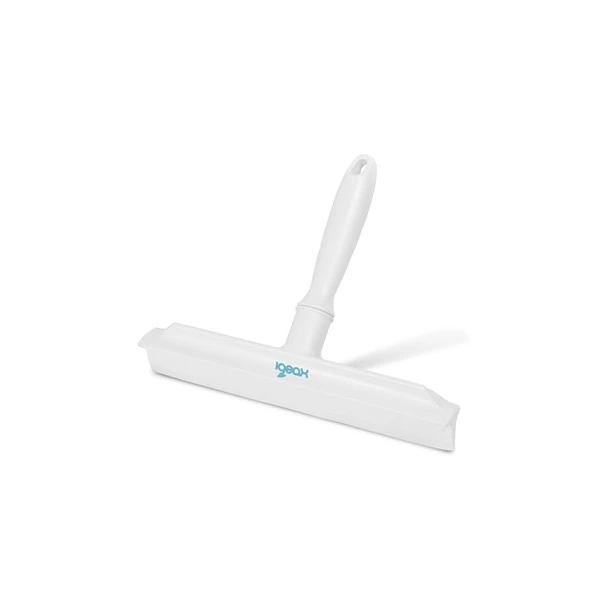 Racleta de apa cu maner scurt, 30 cm, IGEAX 1059, alba Racleta de apa cu maner scurt, 30 cm, IGEAX 1059, alba, rezistenta la 121°C, pentru suprafete mici, pentru industria alimentara, certificata HACCP