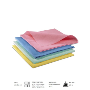 Lavete de microfibra netesuta, Micro Light, 36 x 40 cm, conform HACCP, 10 bucati / set