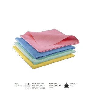 Lavete de microfibra netesuta, Micro Light, 36 x 40 cm, conform HACCP, 10 bucati / set