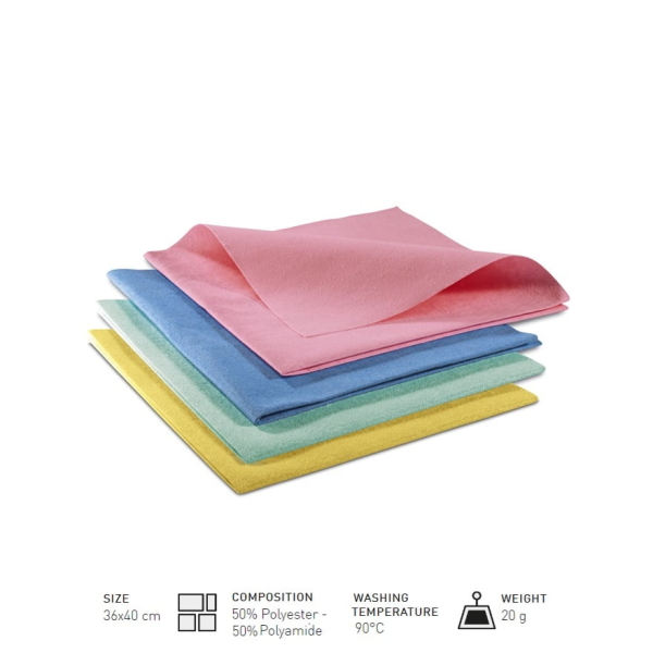 Lavete de microfibra netesuta, Micro Light, 36 x 40 cm, conform HACCP, 10 bucati / set