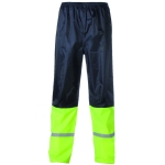 CG5071_Costum de ploaie din doua piese, FLUO cu banda reflectorizanta, galben fluorescent – albastru inchis, Coverguard_3