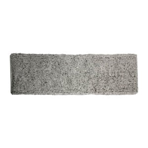 Rezerva mop plat din microfibra Deep Snow Special, gri, 40 x 13 cm, cu buzunare si benzi