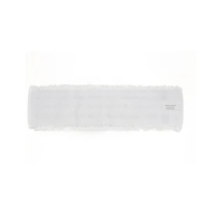 Mop din microfibra, alb, Loop Ecolabel, 40 x 11 cm, prindere cu scai