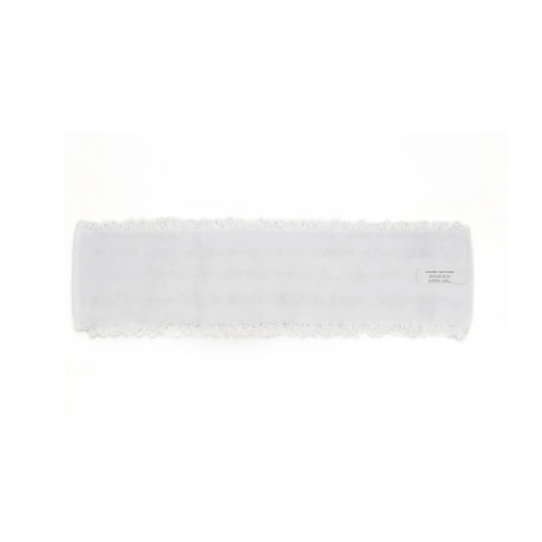 Mop din microfibra, alb, Loop Ecolabel, 40 x 11 cm, prindere cu scai
