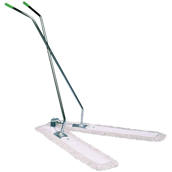 Set complet mop V tip "foarfeca" pentru spatii mari, 105 cm, cu maner intarit