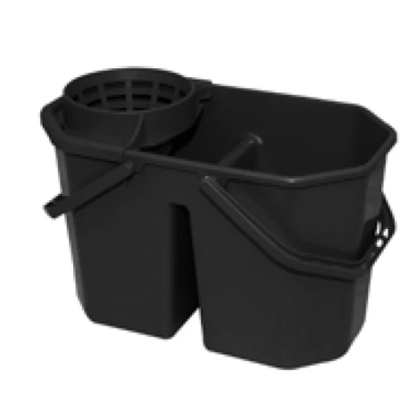Galeata dubla cu storcator pentru mop, Ellisse, 15 litri, din plastic reciclat