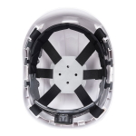PWPS63_Casca protectie pentru lucru la inaltime Height Endurance, din ABS, suspensie in 6 puncte, reglare cu rotita, sloturi antifoane externe, fara cozoroc_2