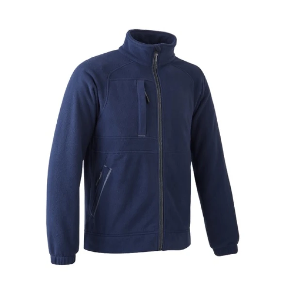 Hanorac Koala, albastru inchis, pentru protectie termica, 350 g/m², din micropolar (fleece) 100% poliester, guler inalt, drept masete cu elastic, model pulover / jacheta, termoizolant