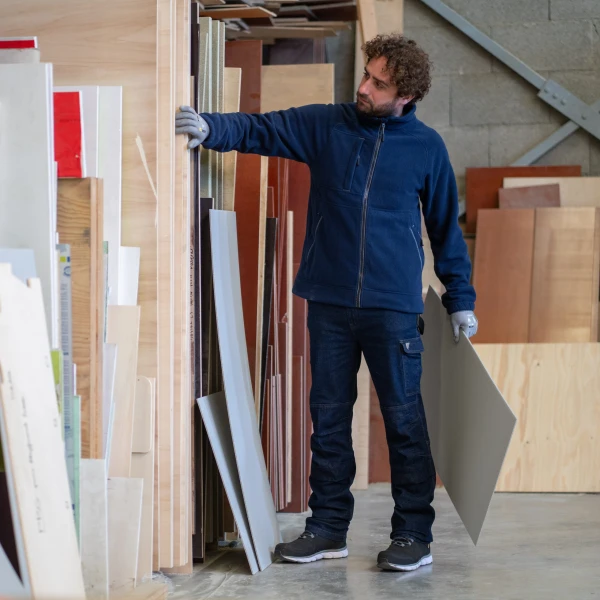 Hanorac Koala, albastru inchis, pentru protectie termica, 350 g/m², din micropolar (fleece) 100% poliester, guler inalt, drept masete cu elastic, model pulover / jacheta, termoizolant