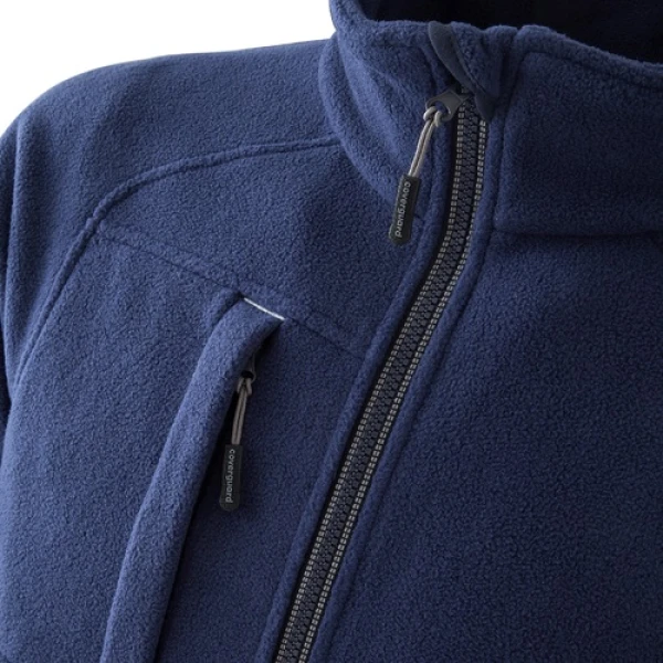 Hanorac Koala, albastru inchis, pentru protectie termica, 350 g/m², din micropolar (fleece) 100% poliester, guler inalt, drept masete cu elastic, model pulover / jacheta, termoizolant