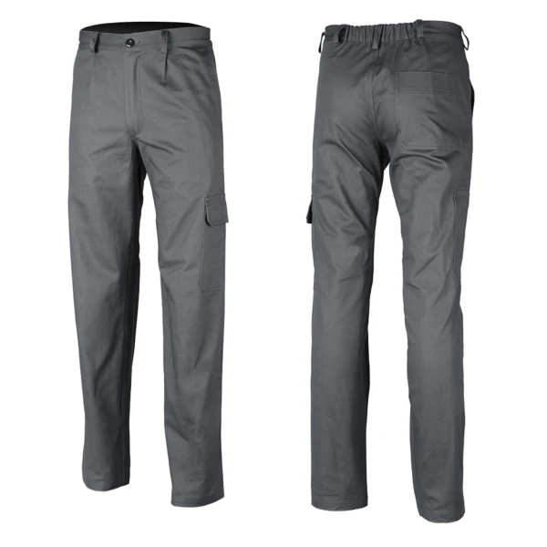 Pantaloni de lucru, INDUSTRY, gri, tercot, 65%poliester, 35% bumbac, 245 g/m², confortabili, material rezistent la uzura, cusaturi intarite, Coverguard