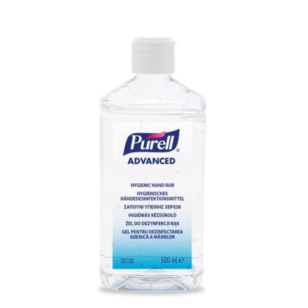 GJ9667-12-EEU_Dezinfectant maini gel Gojo Purell Advanced flacon cilindric 500 ml cu capac, pentru dispenser SV2400-25-01 Dezinfectant maini gel Gojo Purell Advanced flacon  pentru Eurodispenser 500 ml cu capac, pentru dispenser SV2400-25-01