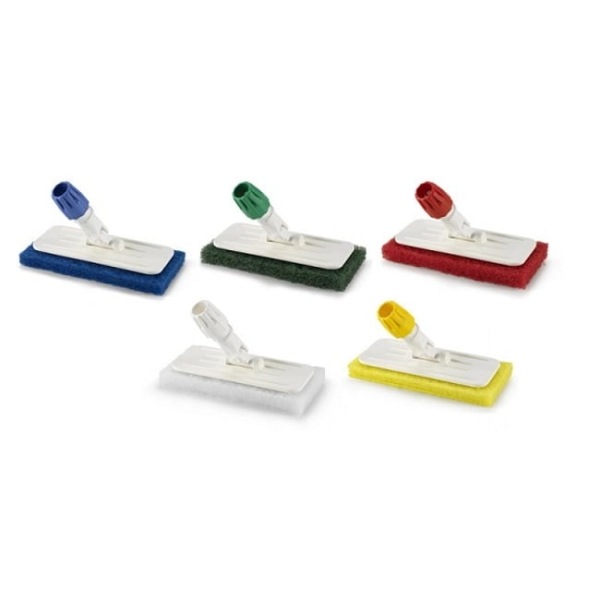 Kit complet, alcatuit din suport de pad si pad IGEAX 1029, alb, pentru curatarea pardoselilor, peretilor si tavanelor, 250 x 120 x 90 mm