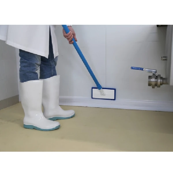 Kit complet, alcatuit din suport de pad si pad IGEAX 1029, galben, pentru curatarea pardoselilor, peretilor si tavanelor, 250 x 120 x 90 mm