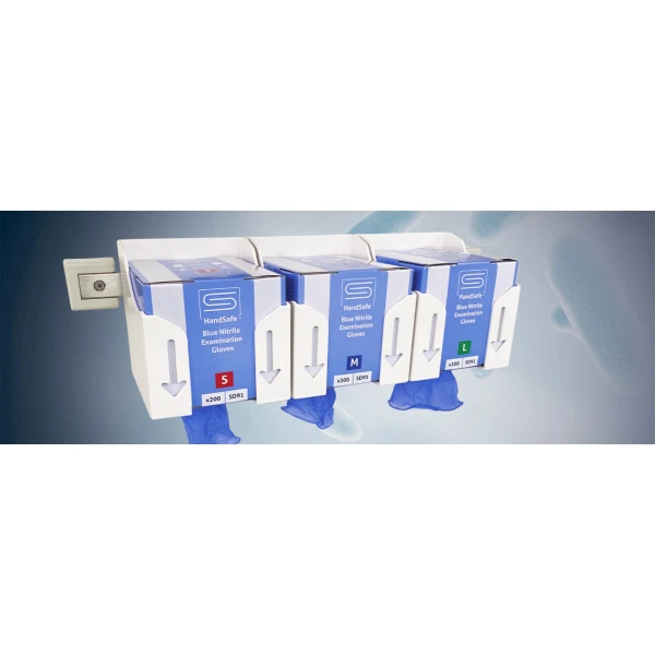 Manusi nitril de examinare, SafeDon, nepudrate, de unica folosinta, albastru cobalt, 200 bucati/cutie