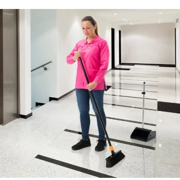 Matura dreapta 34 cm, Igeax Industrial 134, cu fire moi, scurte, 8 cm, culoare neagra, cu filet universal, fara maner