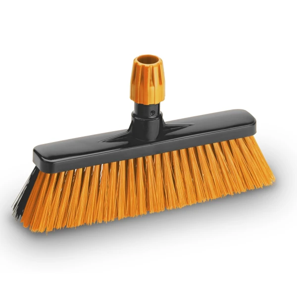 Matura dreapta dubla 34 cm, Igeax Industrial 137, cu fire moi si medii, 8 cm, culoare neagru / portocaliu, cu filet universal, fara maner