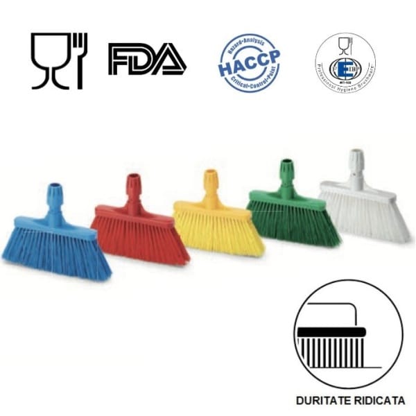 Matura inalta cu peri lungi,  duritate mare, IGEAX 1011, alba, 32 cm, termorezistenta, autoclavare la 121  °C, pentru industria alimentara, certificata HACCP, FDA