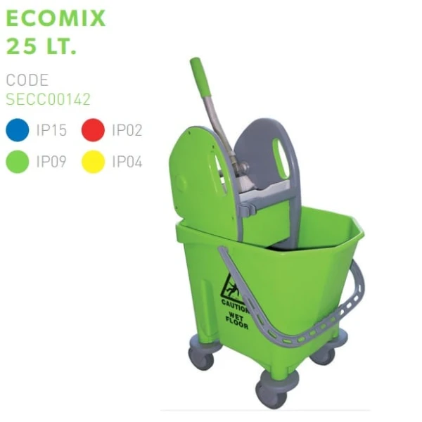 IPCSECC00142_Galeata cu storcator pentru mop, Ecomix, 25 litri Galeata cu storcator pentru mop, Ecomix, 25 litri