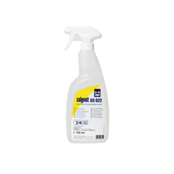 CLDS622_Dezinfectant suprafete Calvatis DS 622, 725ml, avizat pentru, institutii, spitale, industria alimentara, nu necesita clatire, TP2, TP4, gata de folosire Dezinfectant suprafete Calgonit DS 622, 725ml, avizat pentru, institutii, industria alimentara, pe baza de alcool, nu necesita clatire, TP2, TP4, gata de folosire