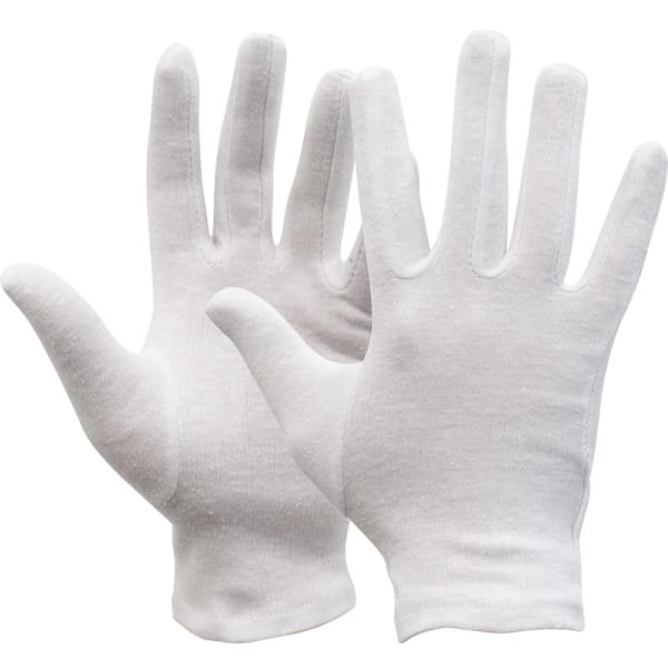 Manusi de protectie OXXAKnitter 14-021, fabricata din 50% bumbac, 50% poliester, alba, cu o buna senzitivitate la nivelul degetelor –– 10
