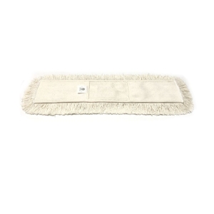 Rezerva mop pentru indepartarea prafului, din bumbac, cu buzunare, lungime 60 cm, culoare alba