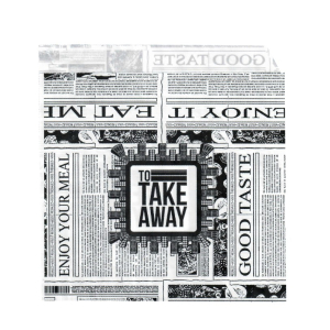 Coltar hartie, model ziar - 16 x 17cm RG 35gr (model Graphic Collection)- 2000 BUCATA.