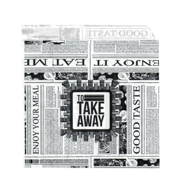 Coltar hartie, model ziar - 16 x 17cm RG 35gr (model Graphic Collection)- 2000 BUCATA.