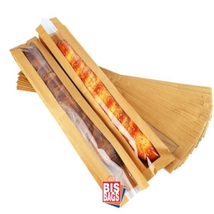 Pungi cu fereastra, Bagheta - Bagheta 12x5x31cm(f=4cm)- 1000 BUCATA