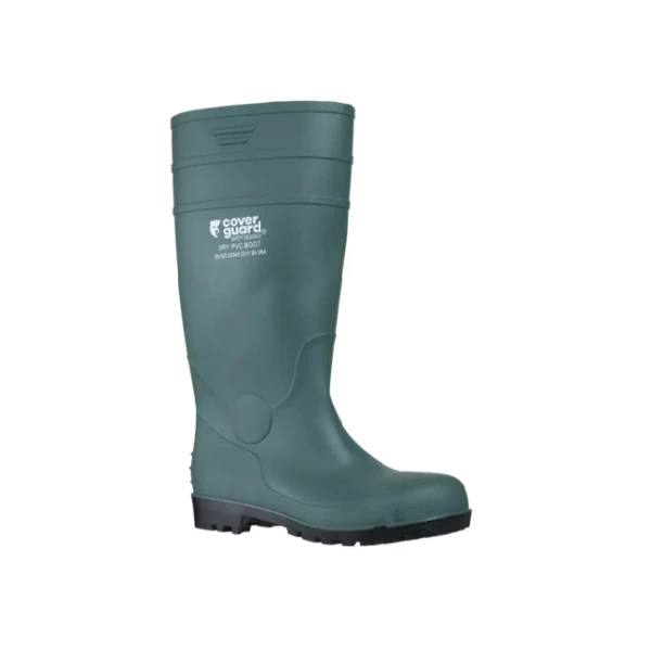 Cizme de siguranta DRY PVC cu varf de protectie din otel, talpa din PVC cu performanta antiderapanta SRA