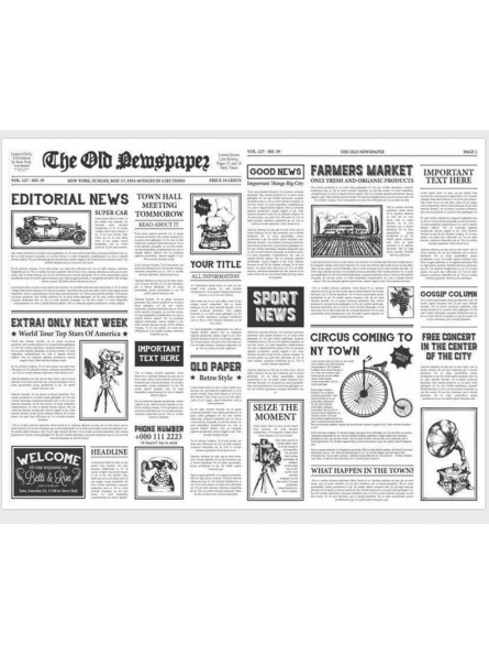 Napron hartie alba "ZIAR" - NATUR 30x40cm - 1000 BUCATA.