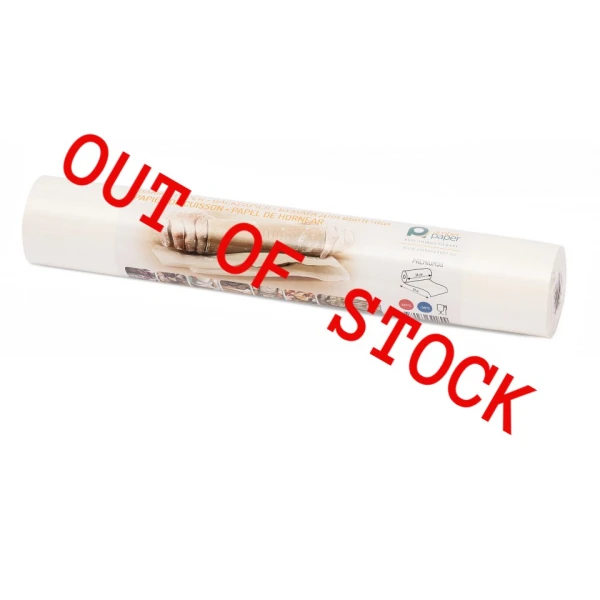 Hartie de copt alba siliconata rola - 38cm x 50m - 1 rola