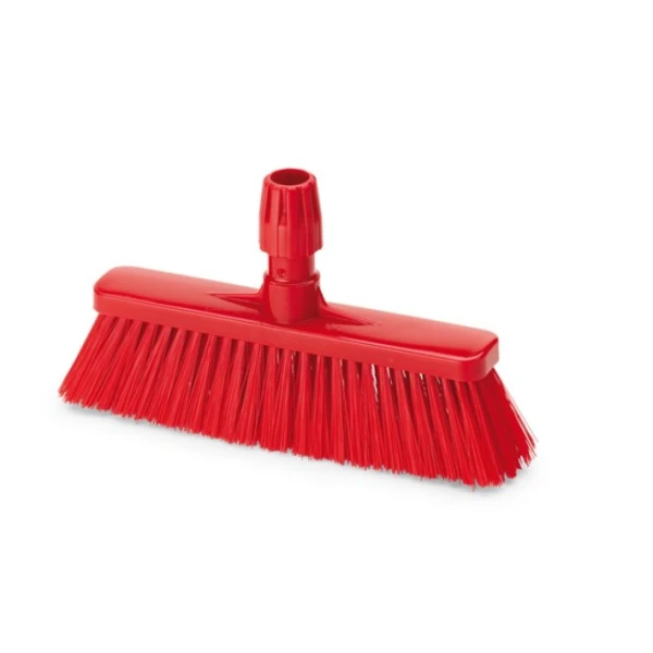 Matura dreapta cu peri scurti, 80mm, peri moi, rosie, IGEAX 1031, termorezistenta, auclavare 121°C,  pentru industria alimentara, certificata HACCP, FDA