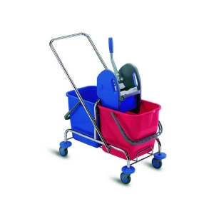 Carucior cromat 50 l cu roți din plastic Ø 80 mm