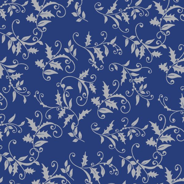 Rola ambalaj imprimata vasc albastru - 70cm latime x | 250 metri liniari lungime